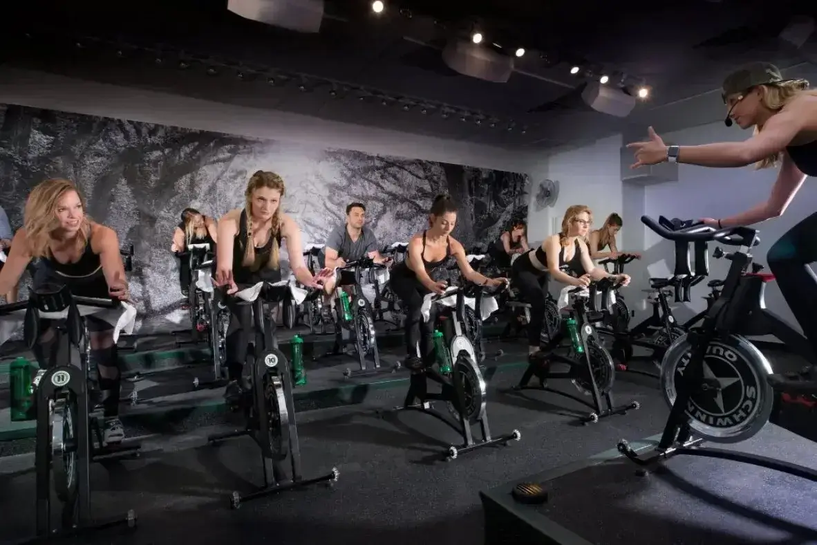 High-energy cycling class